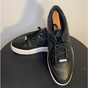 Black Nike Air Force 1  AF1 Sage Low AR5339-002 Women Size 10 Men's 8 platform